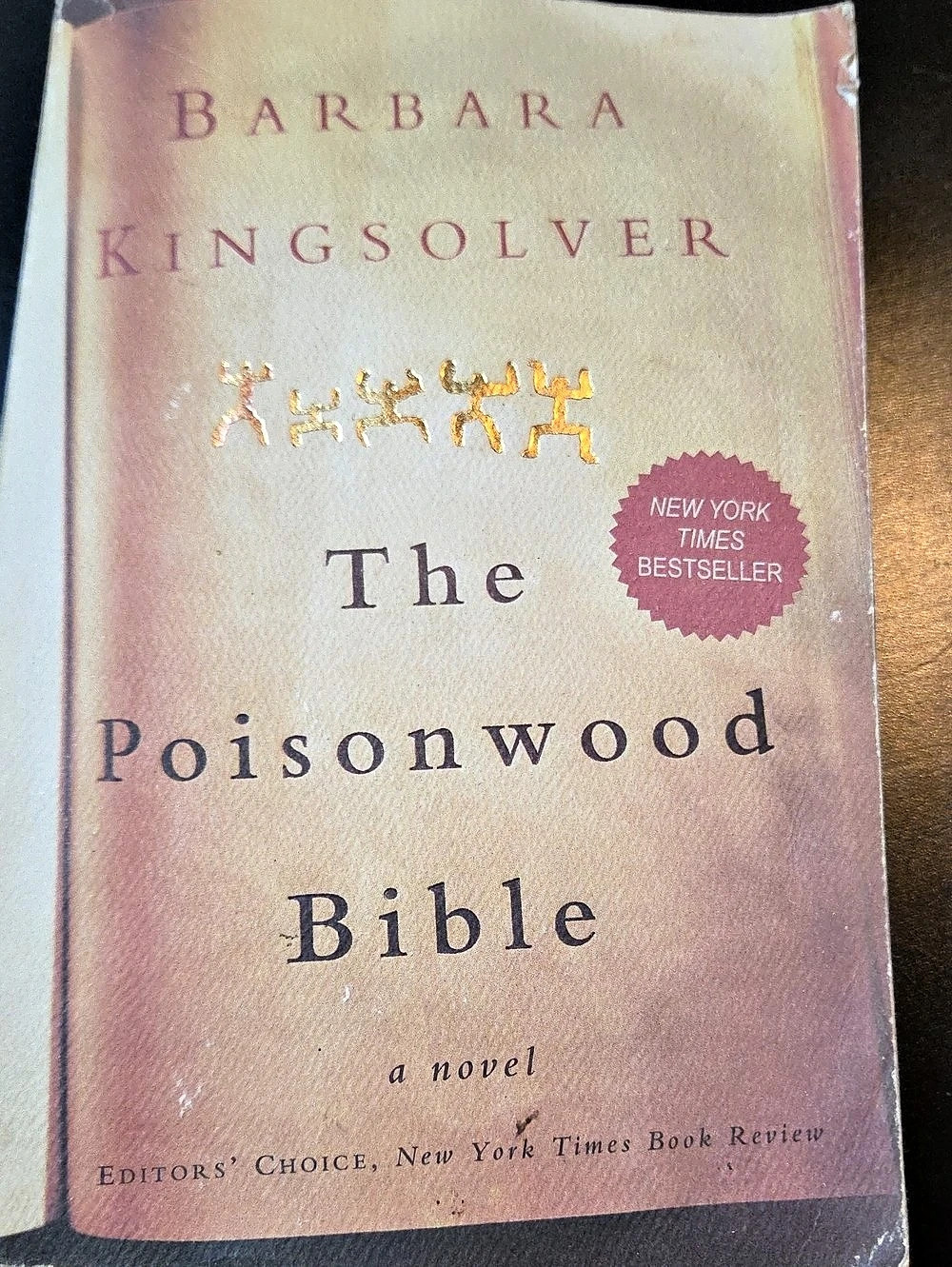 HarperPerennial The Poisonwood Bible Paperback Novel Pink & Black